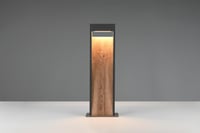 Trio Leuchten Salmon 546960135 LED vonkajšie nástenné svietidlo, liaty hliník antracit/imitácia dreva, 11 W LED, vonkajšie osvetlenie 3