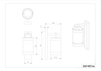 Trio Leuchten Sambesi 204160142 Vanjska zidna svjetiljka - antracit lijevani aluminij, prozirni akril, s E27 grlom 4
