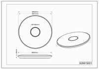 Lampă de plafon LED Trio Leuchten TOKYO 628915001 cu telecomandă, temperatură de culoare reglabilă, intensitate variabilă, acril 3