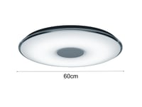 Lampă de plafon LED Trio Leuchten TOKYO 628915001 cu telecomandă, temperatură de culoare reglabilă, intensitate variabilă, acril 5