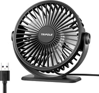 TriPole halk asztali ventilátor 3 fokozatú USB hordozható 360° dönthető 1