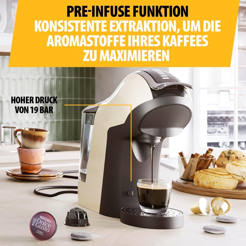 Tristar 3 az 1-ben kapszulás kávéfőző Nespresso Dolce Gusto ESE 19 bar