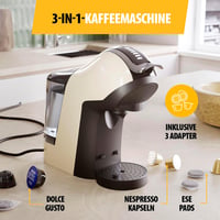 Tristar 3 az 1-ben kapszulás kávéfőző Nespresso Dolce Gusto ESE 19 bar 3