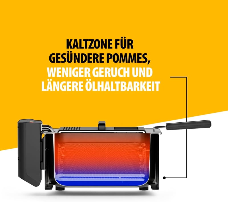 Tristar 3 literes olajsütő Cool Zone technológiával, 190°C termosztát, mosogatógépben mosható