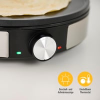 Tristar BP-2638 Palacsintasütő 30 cm Termosztát Rozsdamentes Acél Kiegészítőkkel 4