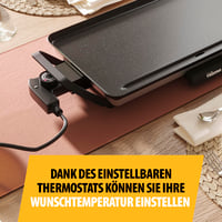 Stolný gril Tristar BP-2667 Slim M – 46x26 cm nepriľnavá grilovacia plocha – odnímateľné rukoväte – nastaviteľný termostat – jednoduché čistenie 5