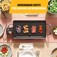 Stolný gril Tristar BP-2667 Slim M – 46x26 cm nepriľnavá grilovacia plocha – odnímateľné rukoväte – nastaviteľný termostat – jednoduché čistenie 6