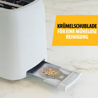Tristar BR-1061 kenyérpirító 2 szeletes 650W 6 fokozat leolvasztás melegítés 6