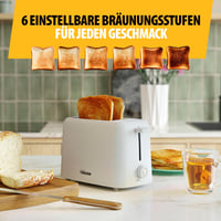 Tristar BR-1061 kenyérpirító 2 szeletes 650W 6 fokozat leolvasztás melegítés 5