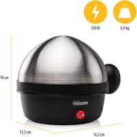 Tristar EK-3076 Tojásfőző 7 tojáshoz rozsdamentes acél fekete 4