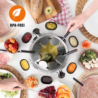 Tristar FO-1109 elektromos fondue készlet 8 személyre, 1,3L, rozsdamentes acél 5