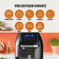 Digitálna teplovzdušná fritéza Tristar FR-6964, 10 litrov, 1800 W — Používaná, vnútri mastné škvrny, plne funkčná (stav: pozri 2. obrázok) 6