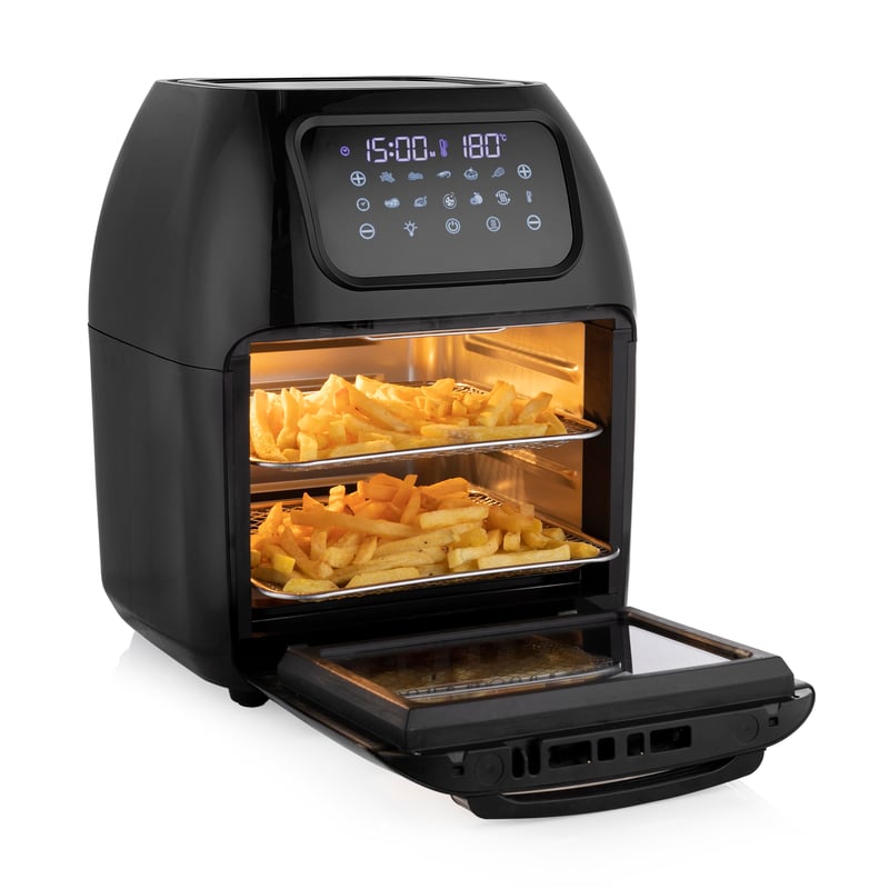 Tristar FR-6964 Digitális Forrólevegős Sütő 10 Literes, 1800 W, 10 Főzési Program, 80-200°C, BPA-mentes, Fekete