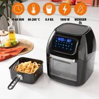 Digitálna teplovzdušná fritéza Tristar FR-6964, 10 litrov, 1800 W — Používaná, vnútri mastné škvrny, plne funkčná (stav: pozri 2. obrázok) 8