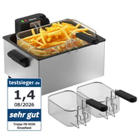Friteuză Tristar FR-9330 din Oțel Inoxidabil 5L, 3000W, Coș Detașabil, Temperatură Reglabilă, Performanță Semiprofesională 1