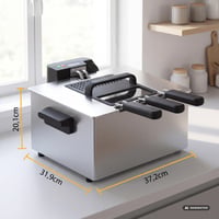 Friteuză Tristar FR-9330 din Oțel Inoxidabil 5L, 3000W, Coș Detașabil, Temperatură Reglabilă, Performanță Semiprofesională 2