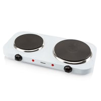Dvojplatničkový varič Tristar KP-6245 – priemer 15,5 a 18,5 cm, 5 stupňov výkonu, 2500 W, biely 1