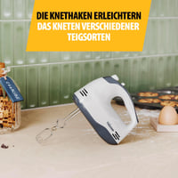 Tristar MX-4203 kézi mixer 5 fokozat 200W rozsdamentes acél habverő dagasztóhorog 5