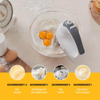 Tristar MX-4203 kézi mixer 5 fokozat 200W rozsdamentes acél habverő dagasztóhorog 4