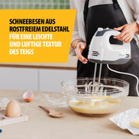 Tristar MX-4203 kézi mixer 5 fokozat 200W rozsdamentes acél habverő dagasztóhorog 3