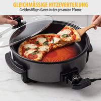 Tristar PZ-9135 XL Multifunkciós Serpenyő – 30 cm, 5 literes, 1500 W, Fekete, Elválasztóval, Állítható Termosztáttal, 4 Személyes 6