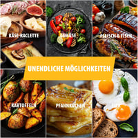 Tristar Raclette Grill 4 személyes 500W tapadásmentes serpenyőkkel 5