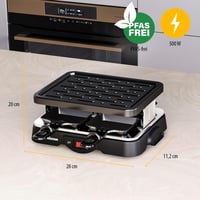 Tristar Raclette Grill 4 személyes 500W tapadásmentes serpenyőkkel 2