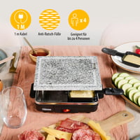 Tristar Raclette Stone 21x21 cm Grillkő 4 Személyes Raclette Grill Serpenyővel 6