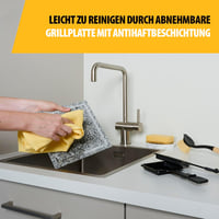 Tristar Raclette Stone 21x21 cm Grillkő 4 Személyes Raclette Grill Serpenyővel 5
