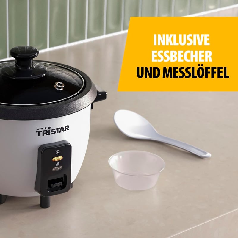 Tristar RK-6142 Rizsfőző 0,6L Tapadásmentes Belsővel Automata Melegítéssel