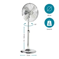 Tristar VE-5951 metalni samostojeći ventilator – podni ventilator za kućanstvo 3