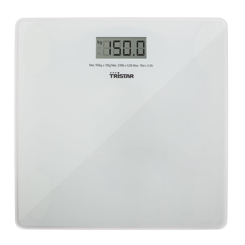 Osobná váha Tristar WG-2419 – biela, nosnosť do 150 kg, digitálna osobná váha