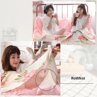 Cearșaf de voiaj ușor TRIWONDER din bumbac pentru o persoană, roz, 80 x 230 cm, sac de dormit de vară pentru camping și călătorii 4