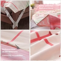 Cearșaf de voiaj ușor TRIWONDER din bumbac pentru o persoană, roz, 80 x 230 cm, sac de dormit de vară pentru camping și călătorii 3