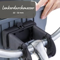 TRIXIE 13096 Cyklistický košík pre psov na riadidlá, plastový s mriežkou, predný pre malé psy do 5 kg, 42x39x30 cm, sivý, s rýchloupínaním 5