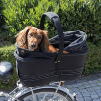 TRIXIE 13110 Long cyklistický košík pre psov na nosič, 29x49x60 cm, s kovovým rámom, polstrovaný, so sieťovaným krytom, max. 8 kg 6