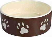 Keramická miska Trixie 24532 s motívom labiek, 0,8 l / ø 16 cm, hnedá/taupe 4