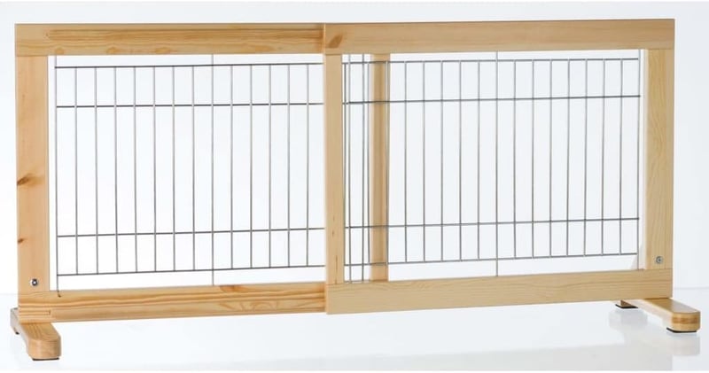 TRIXIE Állítható ajtórács fa 65-108 × 50 cm barna zárórácshoz