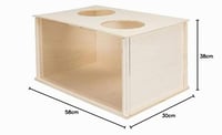 TRIXIE Hrabací box pre králiky, doplnok do klietky, hračka na škrabanie a obohatenie prostredia, 63003 9