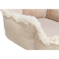 Trixie Boho Macska Kaparófa Platformmal és Juta Oszloppal, Puha Szövet Alappal, Bézs, 83 cm 3