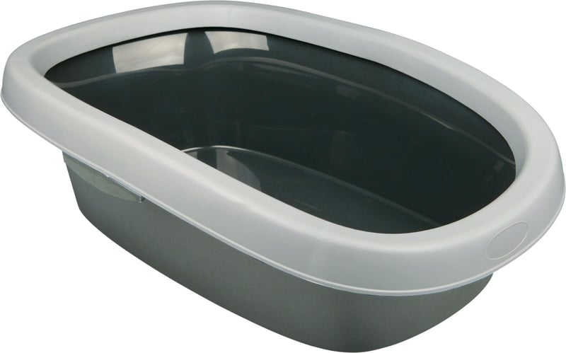 Trixie Carlo 40121 Macska WC Peremmel, 38x17x58 cm, Sötétszürke/Világosszürke