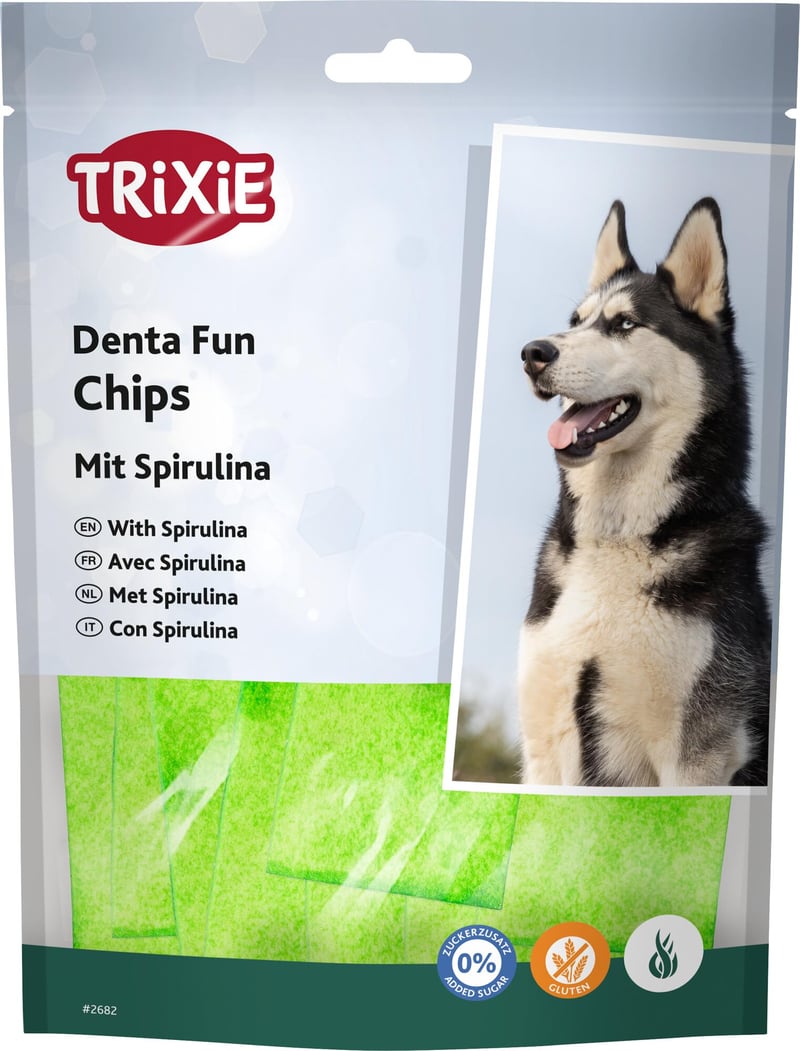 Trixie Denta Fun Spirulina štapići za žvakanje s govedinom, poslastica za njegu zubi bez glutena i šećera – 100 g