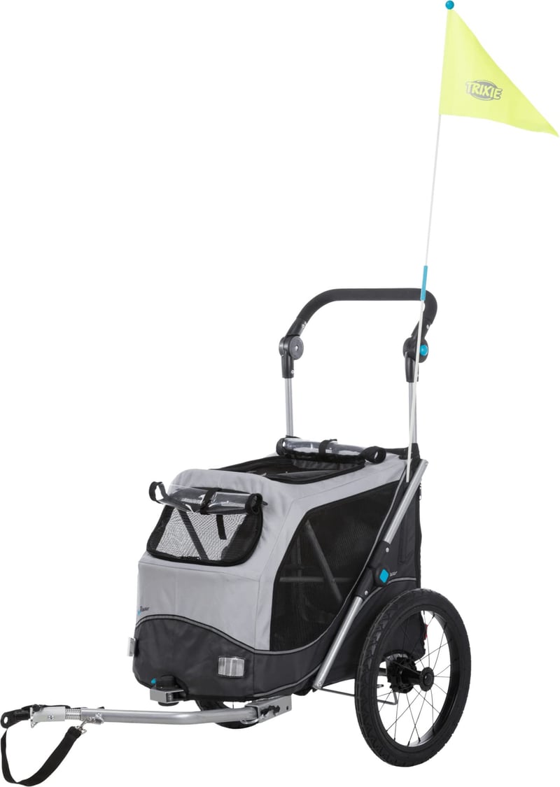 TRIXIE Reflexný príves na bicykel pre psov – Max. 22 kg, 46 x 50 x 67 cm