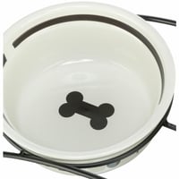 Bol ceramic pentru câini Trixie 1,6 l, ø 20 cm, Alb/Negru - Bol elegant pentru hrană și apă pentru câini 2