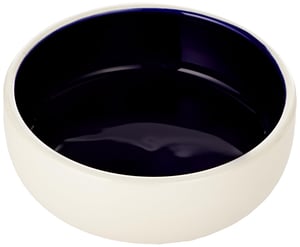 Trixie kerámia tál kutyáknak és macskáknak, 0,3 l, ø 13 cm, krém/kék