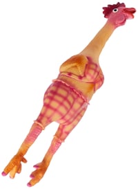 Jucărie pentru câini Trixie, pui din latex, cu sunet autentic de animal – 48 cm, jucărie care scoate sunete (squeaker) pentru câini 1