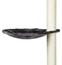 Trixie ležadlo na škrabadlo s kovovým rámom, ø 40 cm, platinovo sivé 1