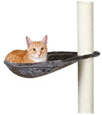 Trixie ležadlo na škrabadlo s kovovým rámom, ø 40 cm, platinovo sivé 2