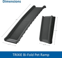 Trixie Műanyag Rámpa 156x41 cm Fekete Autóba Kutyának - Black 4