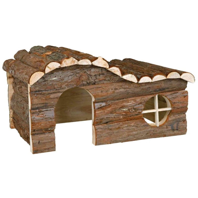 Căsuță din lemn Trixie Natural Living Hanna pentru animale mici – 43 × 22 × 28 cm – pentru rozătoare și iepuri
